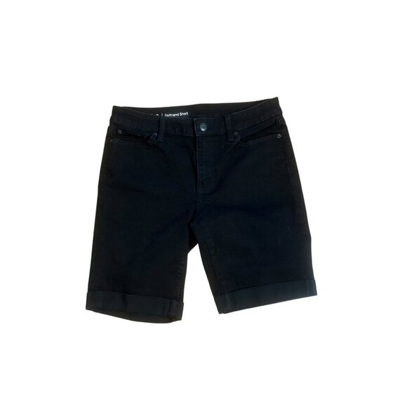 Talbots Black Flawless Girlfriend Bermuda Shorts Size 2 - Picture 1 of 8